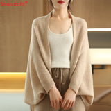 AllSeason Pure Wool Knitted Shawl Women's Casual Cashmere