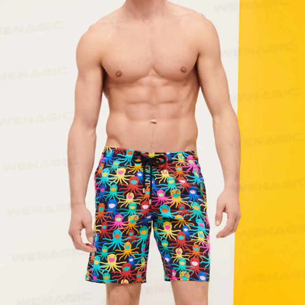 New Summer Men Swimwear Swim Trunks Beach Board