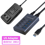 Metal USB 3.0 Hub Multi USB Splitter 4/7/10Ports