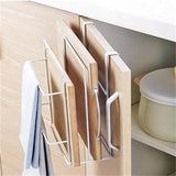 Stainless Steel Double Layer Cabinet Shelf Towel Holder