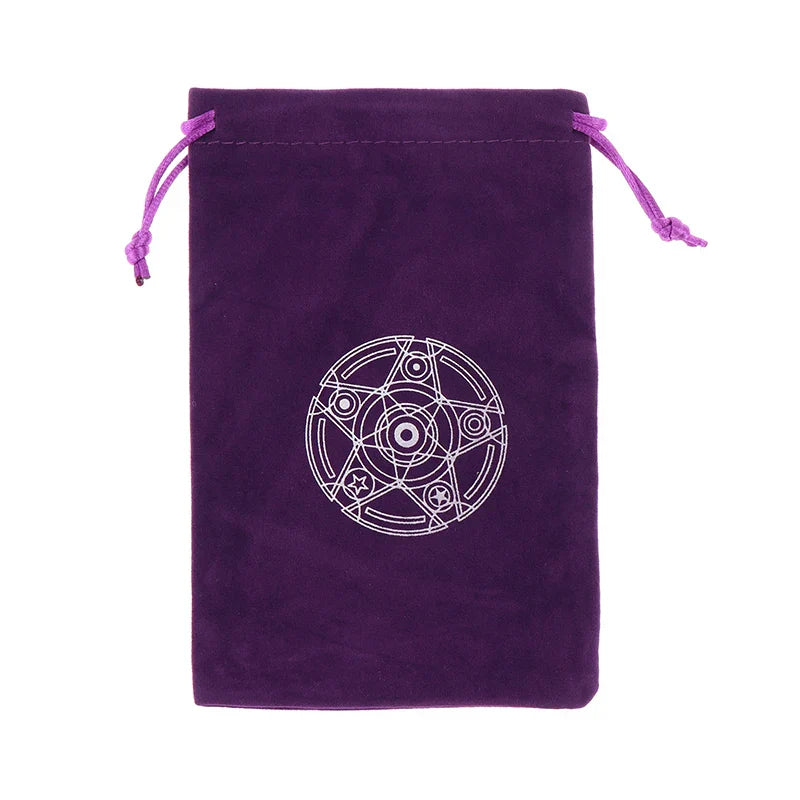 1PC Velvet Tarot Oracle Cards Storage Bag Drawstring Pouch