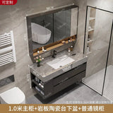 L Light Luxury Bathroom Stone Plate Integrated Bathroom