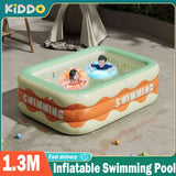 1.3M Swimming Pool Inflatable Layers Pools Family Square