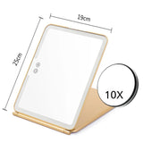 Led Make Up Mirror With Light Tool Portable