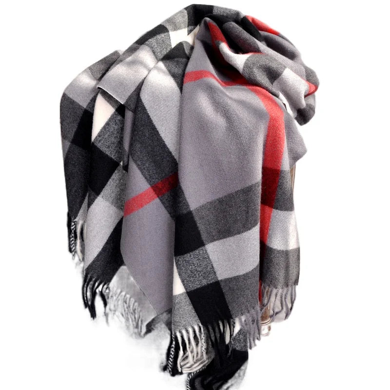 2024 Pamwallymensa Women's Scarf Winter Luxury Brand Tippet