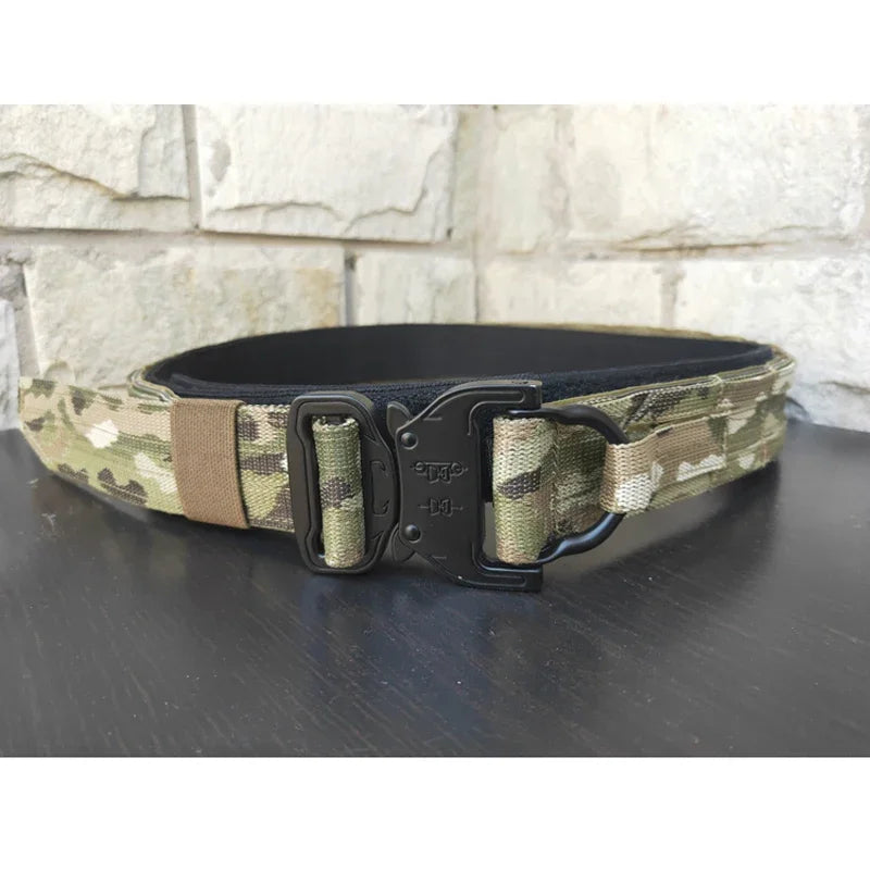 Army Tactical Belt Military Airsoft Training Molle Battle