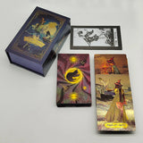 Fancy Design Gold Foil Tarot Cards Mysterious Witch