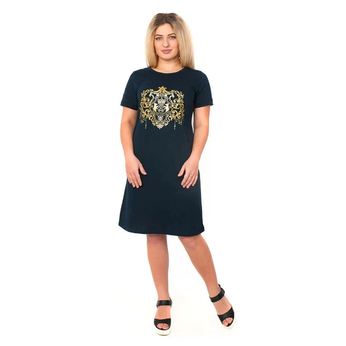 Long Women's T-Shirt 3D Printed Women's Dress Casual