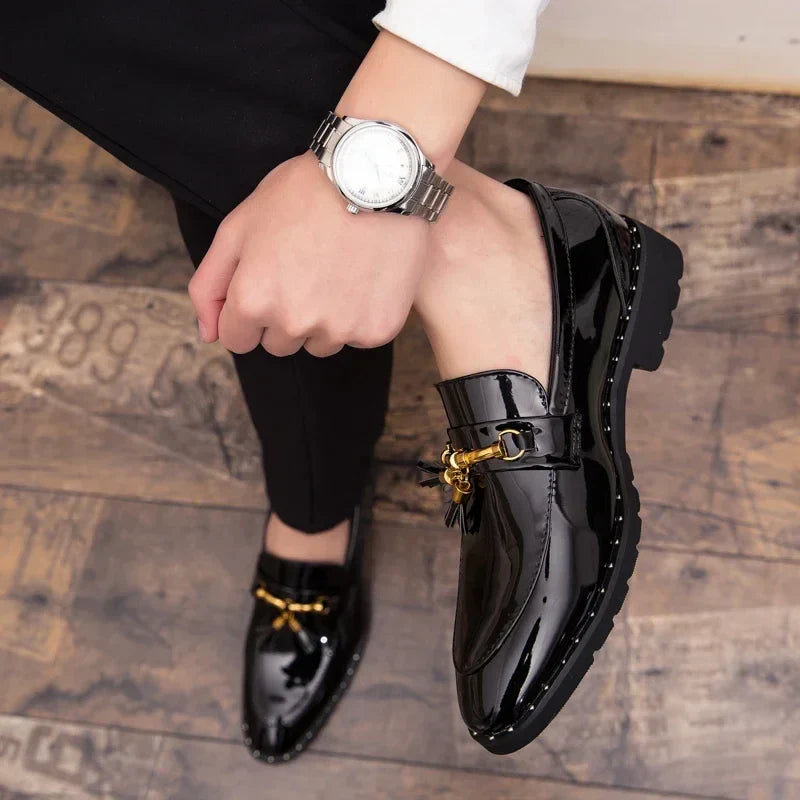 Men tassel loafers Mens loafers leather Man shoes