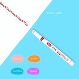 1/6Pcs/set Kawaii Flowers Line Shaped Highlighter Pens Roller