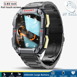 GPS Military Smart Watch Men Carbon Black Ultra