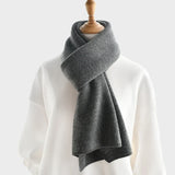 luxury cashmere knitted scarves solid color women or