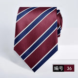 ties for men 2024 Luxury Wine Red Groom