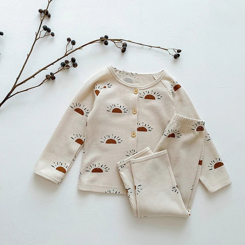 Baby Pajamas Set Loungewear Sleepwear for Kids Long