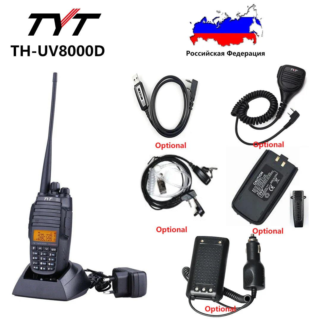 TYT TH-UV8000D Radio With Accessory Optional 10W Dual
