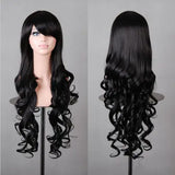 Lady 80cm Long Curly Wigs Fashion Cosplay Costume