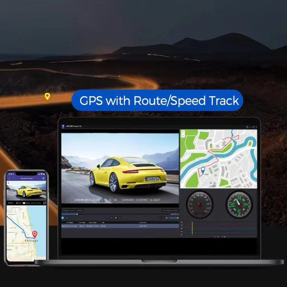 AZDOME M550 Pro Car DVR 4K Three Cameras