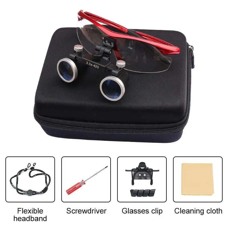 Head Wearing Dental Loupe Ultralight Binocular Magnifier Dentist