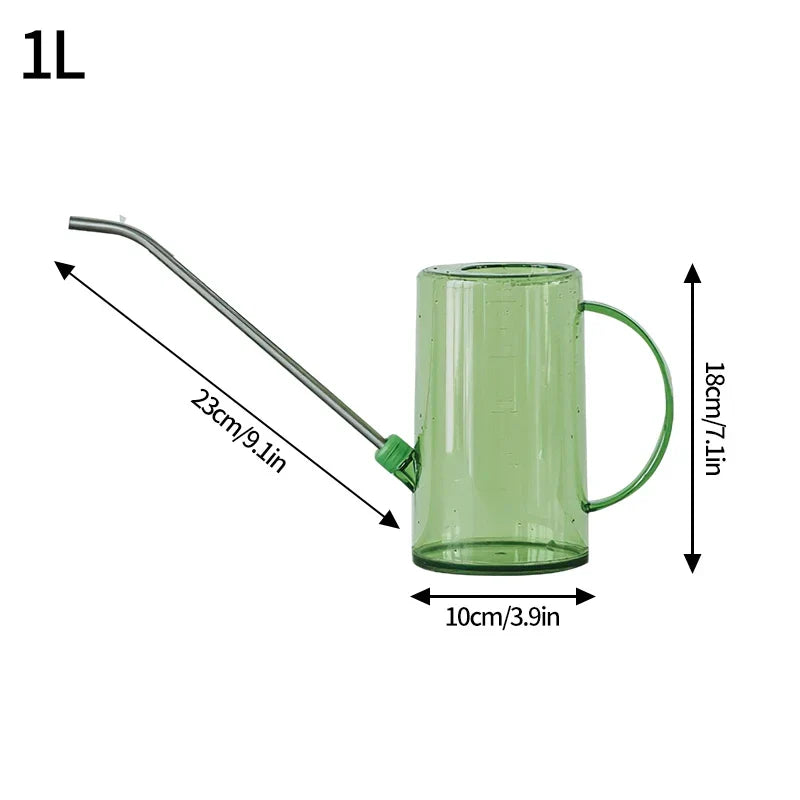 1L1.5L Long Spout Watering Can Plastic Flower Potted