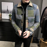 New Hombre Korean Casual Men Stitching Jacket Slim