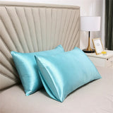 2pcs Silk Pillowcase Children's Winter Anti-static Soft Pillow