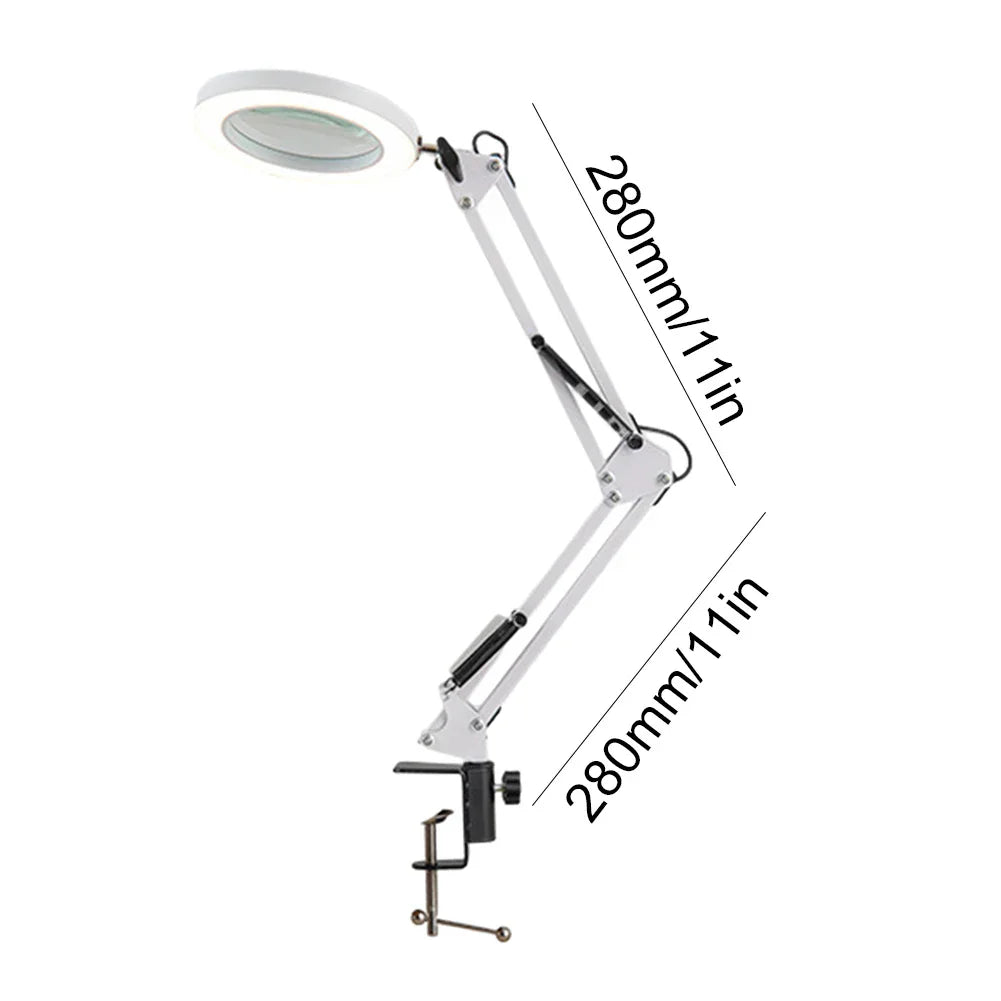 HD30 10X LED Magnifying Magnifier Illuminated Magnifier Lamp