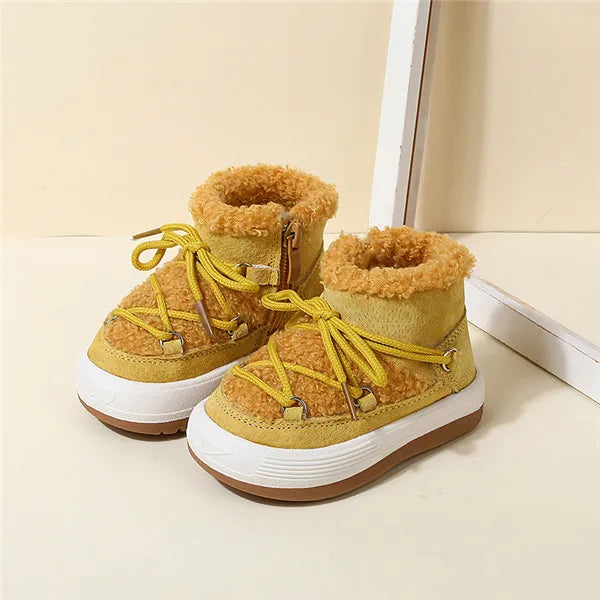 GT-CECD New Autumn/Winter Baby Boots Warm Plush Rubber