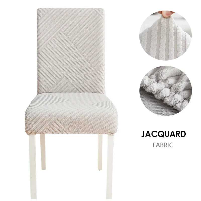 Jacquard Fabric Chair Cover Universal Size Chair Covers