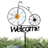 Garden Welcome Stake Garden Iron Stakes With Windmill