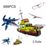 Jurassic Dinosaurs World Animal Park Blocks Building Brick