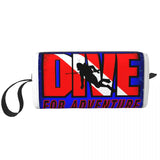 Born To Dive Padi Flag Cosmetic Bag Women