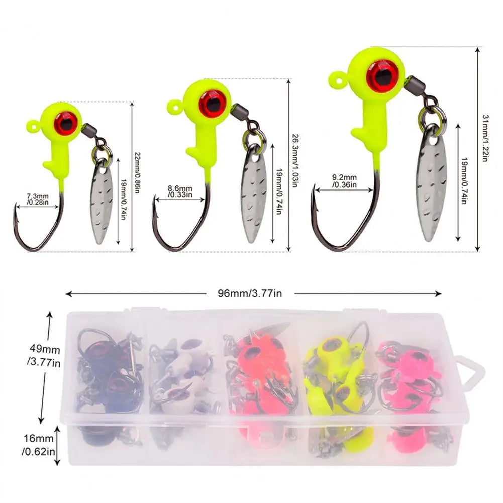 25Pcs/Box Fishing Lures Kit with Single Hook Simulation