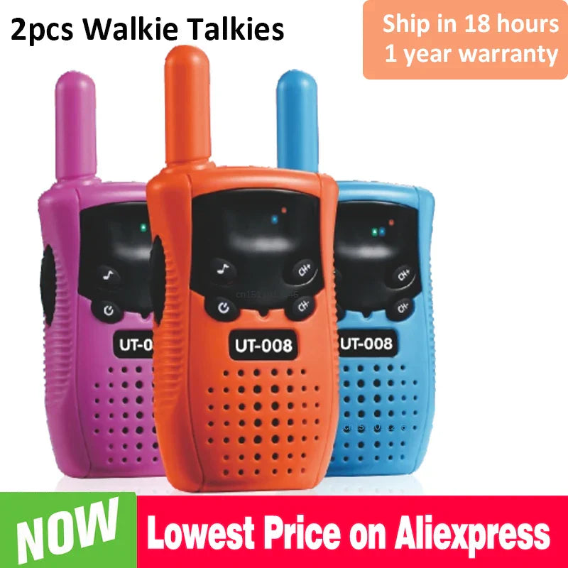 New Mini Walkie Talkie Children Handheld Transceiver Long