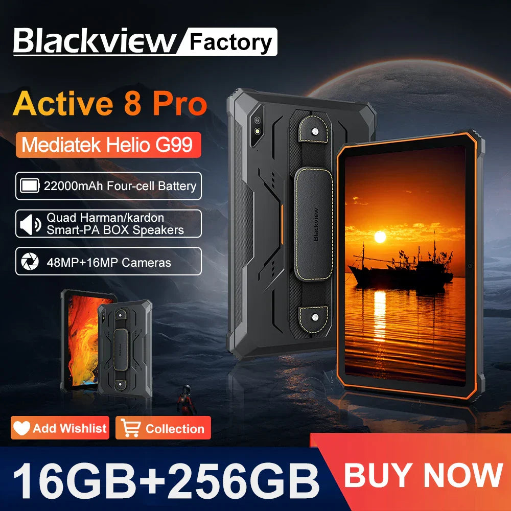 Blackview Active 8 Pro 16GB 256GB Tablet PC