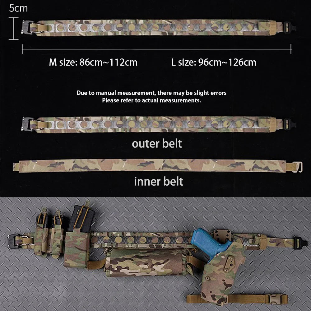 Tactical Bison Belt 2 Layers Battle Waistbelt Quick