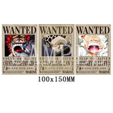 Anime ONE PIECE Luffy Wanted warrant 3D Stickers