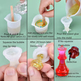 Resin Chess Set Mold with Chess Board Silicone