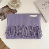 Luxury Brand Wool Scarf For Women Men Solid