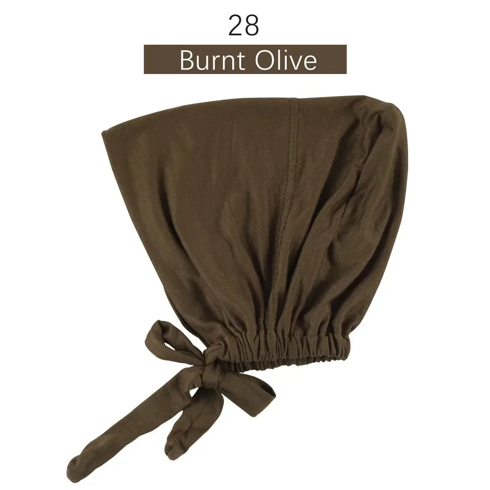 Inner Tie Back Hijab Cap Modal Turban Hat