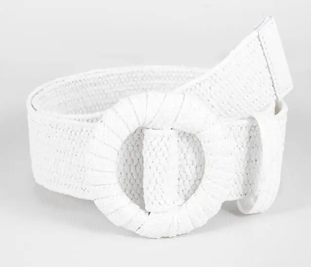 Bohemian Style Hand-woven Black and White Round Buckle