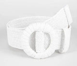 Bohemian Style Hand-woven Black and White Round Buckle