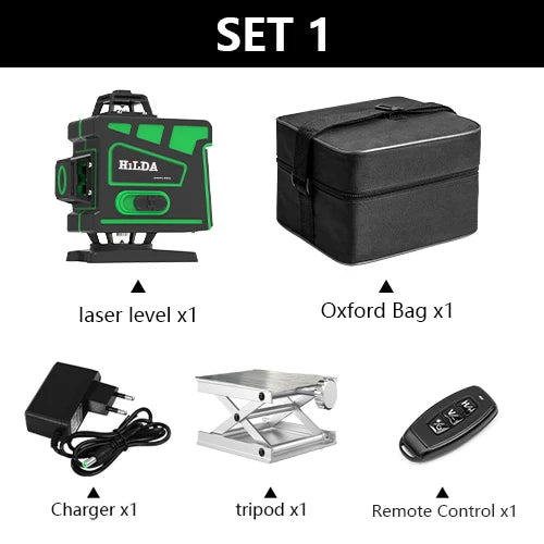 Laser Level 12/16 lines green line 3D/4D Self-Leveling