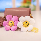 15cm Smiling Sunflower Plush Pendant Colorful Plant Flower