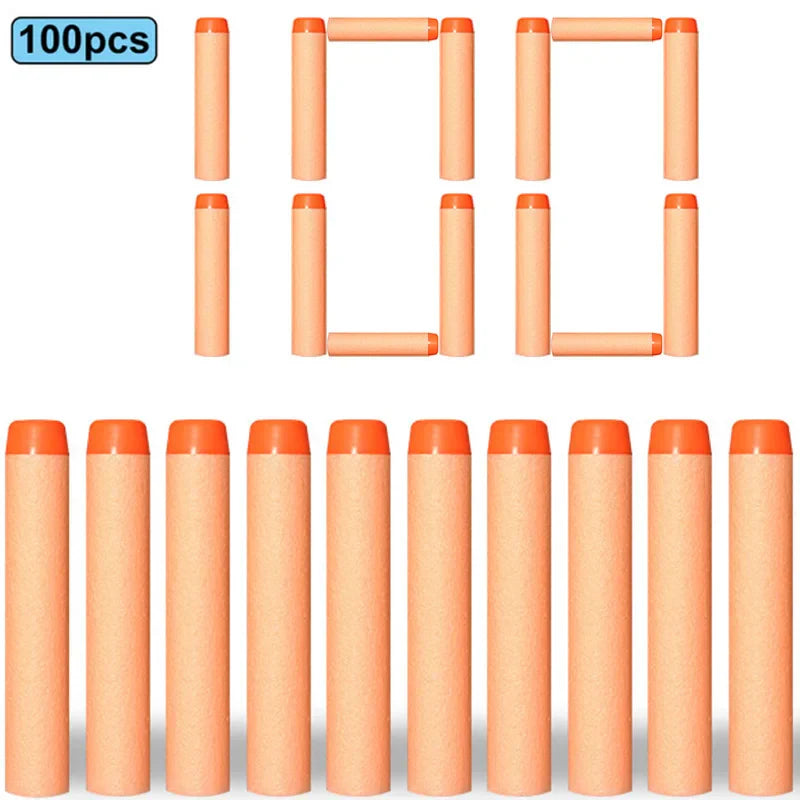 7.2cm 50/100pcs For Nerf Soft Bullets Darts Round