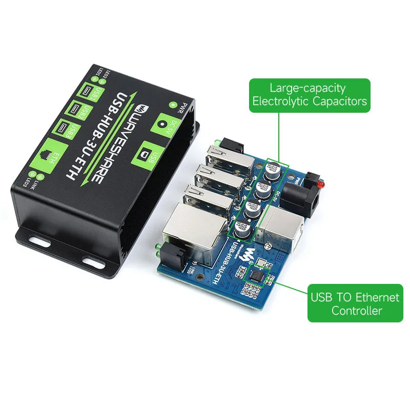 Industrial Grade Multifunctional USB HUB Extending 3 x