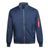 New Men's Winter Jacket Men Solid Color Bomber