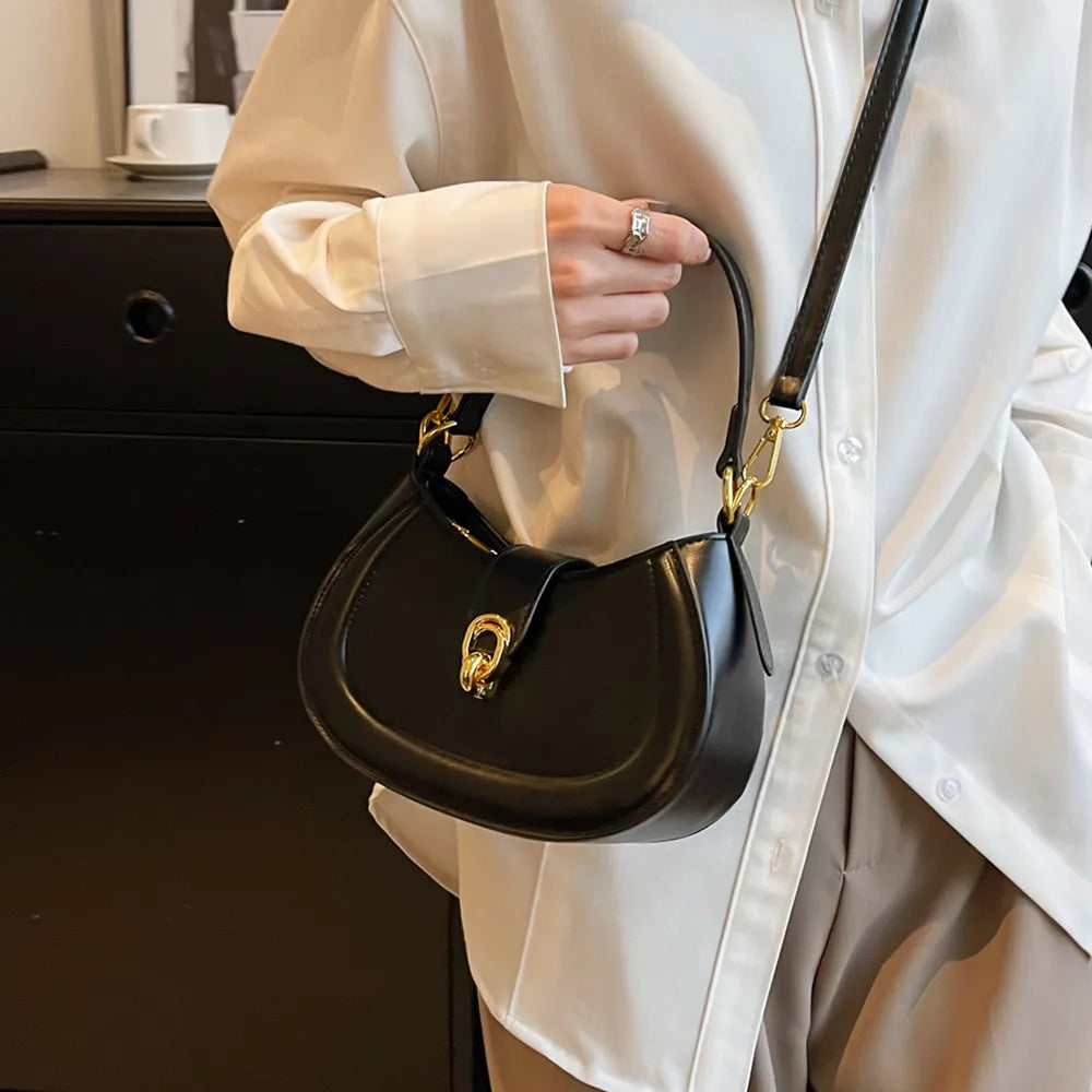 Toptrends Saddle Small Underarm Shoulder Cossbody Bags For