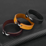 S-Hook Leather Bracelet Genuine Leather Bracelet With Alloy