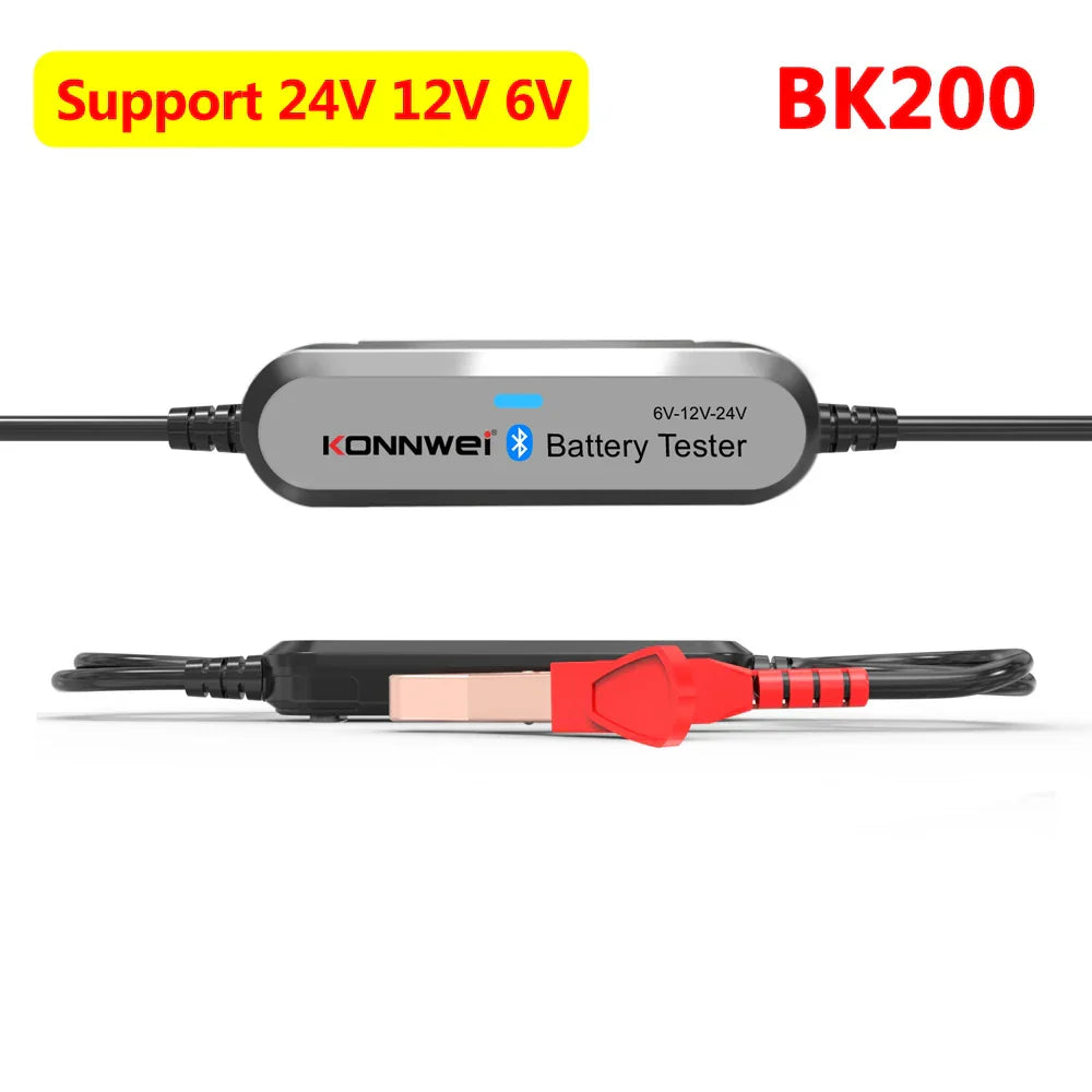 KONNWEI Battery Tester BK200 Car Charger 12V 24V