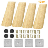 4pcs Cone Angled Furniture Legs Durable For Cabinet